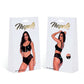 Verleidelijke Vinyl Two Piece Set - Wet Zwart, Maat L - EroticToyz2 - Delige SetMapalé