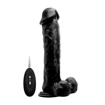 Vibrerende Realistische Dildo met Scrotum - 28 cm Real Rock - EroticToyzRealistische VibratorsRealRock by Shots