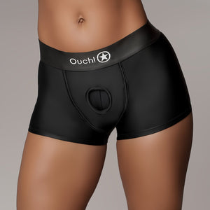 Vibrerende Strap - on Boxer - L - Zwart - EroticToyzVibrerende SlipjesOuch! by Shots