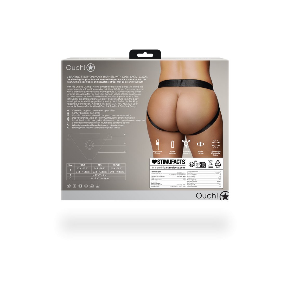 Vibrerende Strap - on Boxer - XXL - Zwart - EroticToyzVibrerende SlipjesOuch! by Shots