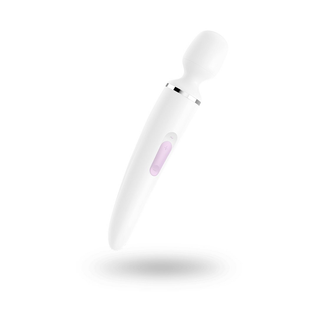 Wand Vibrator - Wit/Chroom, XXL - EroticToyzMassagetoestellen WandsSatisfyer