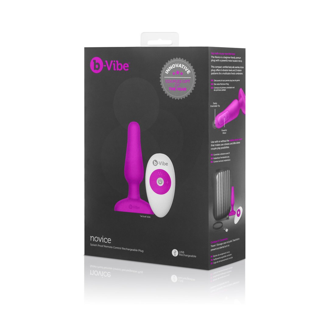 'We - Vibe Novice Vibrerende Butt Plug - Zwart' - EroticToyzButtplugs Anale Dildo's VibrerendCOTR Inc.