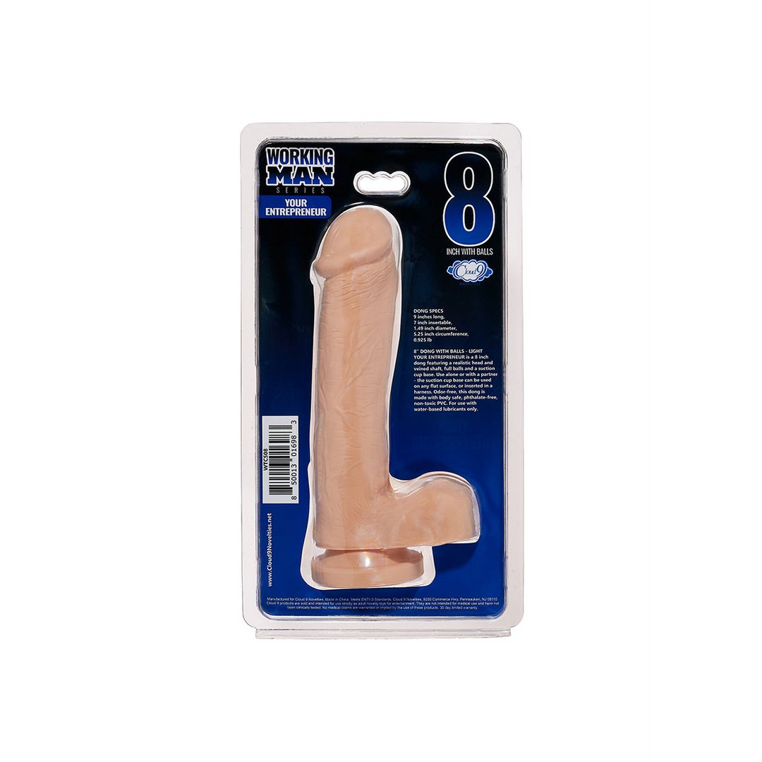 'Working Man Dildo Met Zuignap 20 cm - Huidkleurig' - EroticToyzRealistische Dildo'sCloud 9