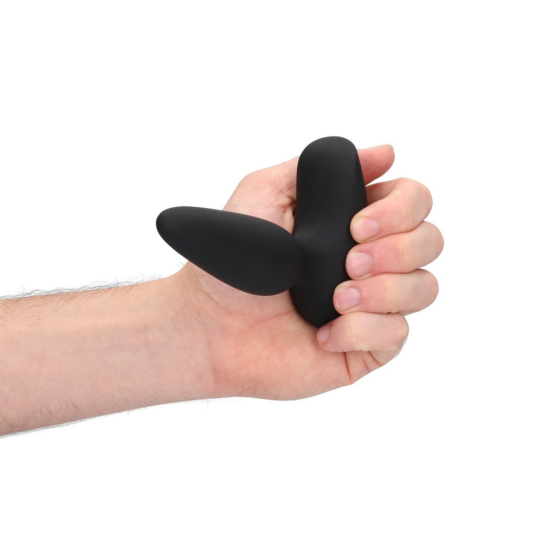 'Zachte Anaalplug met Vibratie en Afstandsbediening - Zwart, 10 cm' - EroticToyzButtplugs Anale Dildo's VibrerendLoveline by Shots