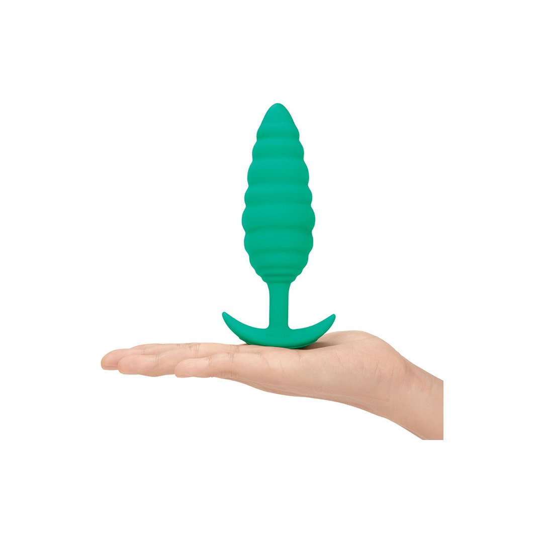 'Zoë Ligon Twist Texture Vibrerende Butt Plug - Groen' - EroticToyzButtplugs Anale Dildo's VibrerendCOTR Inc.