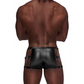 Cage-Short mit Nieten - XL Schwarz 